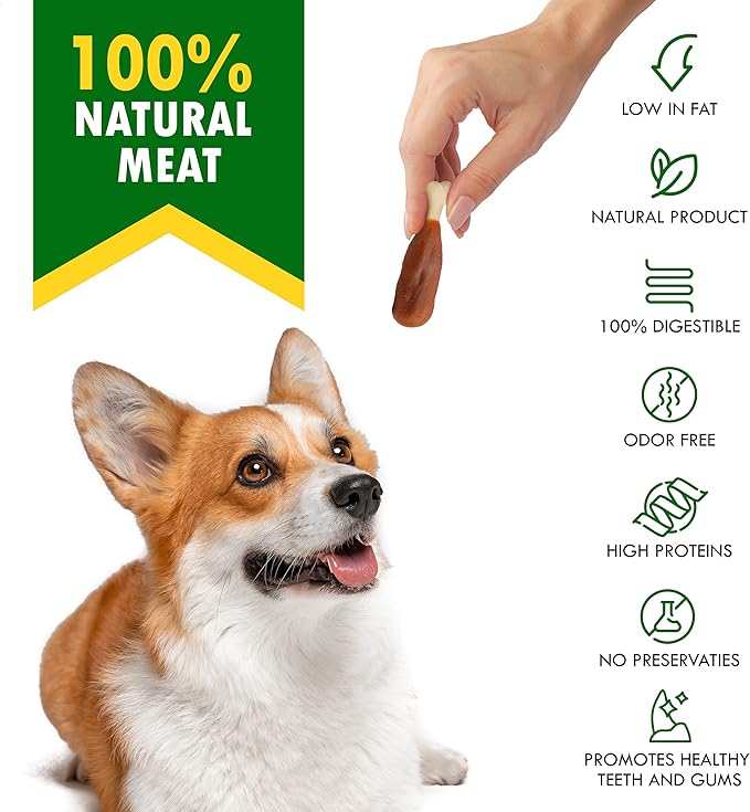 Beloved Pets Dog Treats, Calcium Bones Wrapped Chicken & Rawhide Free Chew 11Oz - Pet Healthy Dried Snacks & Grain Free Meat - Bulk Best Chews for Christmas, Training Small & Large Dogs - Made for USA-Mewly Pet
