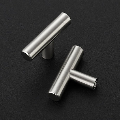 15 Pack Brushed Nickel Cabinet Knobs - Kitchen Cabinet Knobs Silver Cabinet Pulls for Kitchen Cabinet Drawer Stainless Steel Dresser Knobs for Cabinet Hardware 2in Length Single Hole T Bar