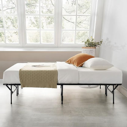 Best Price Mattress New Innovated Box Spring Metal Bed Frame, Full 14 inch