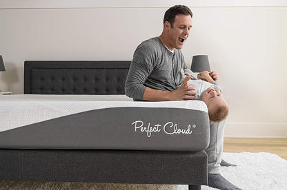 Perfect Cloud Made in The USA UltraPlush Charcoal-Infused 10 inch Memory Foam Mattress - Pressure Relieving - Bed-in-a-Box (RV Short Queen)