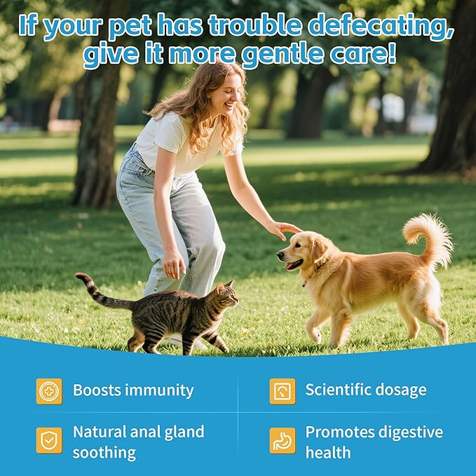 Cat Constipation Relief - Chewable Tablets - with Pumpkin, Psyllium Husk, Prebiotics & Probiotics - Supports Gut Hydration, Bowel Regularity & Immune Health - 120 Tablets-Mewly Pet