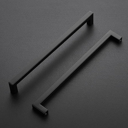 Ravinte 10 Pack Black Cabinet Pulls 10 Inch Square Kitchen Cabinet Handles Matte Black Kitchen Hardware for Drawer Pulls Drawer Handles Come with Screwdriver