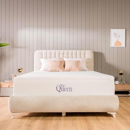 NapQueen Twin Mattress, 10 Inch Elizabeth Cooling Gel Memory Foam Mattress, Twin Bed Mattress in a Box, CertiPUR-US Certified, Medium Firm, Breathable Soft Fabric Cover