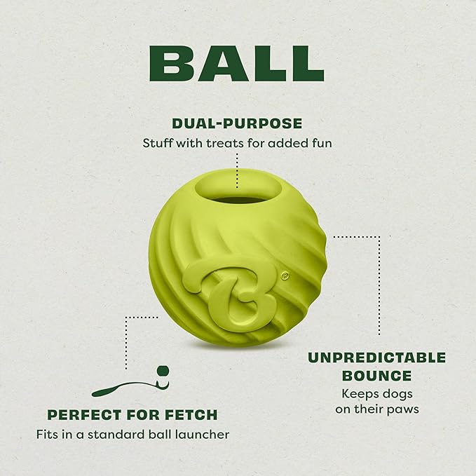 Benebone 3-Pack Ball/Bone Medium/Pawbler-Mewly Pet