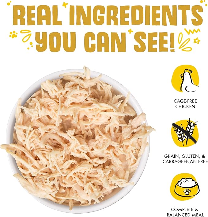 Weruva Classic Cat Food, Paw Lickin’ Chicken with Chicken Breast in Gravy, 3oz Can (Pack of 24)-Mewly Pet