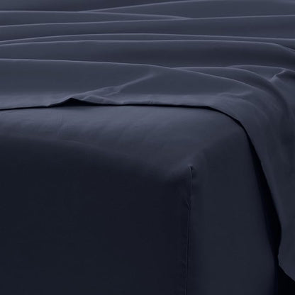 Linen Market Brushed Microfiber Twin XL Sheet Set 3 Piece – Oeko-TEX Certified Ultra Soft & Wrinkle-Free - 16" Deep Pocket Sheets - Easy Care Twin XL Size - Navy