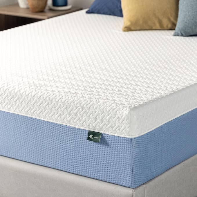 ZINUS 10 Inch King Cooling Essential Memory Foam Mattress [NewVersion], Fiberglass Free, Medium Feel, Breathable Cooling Layers, Certified Safe Materials