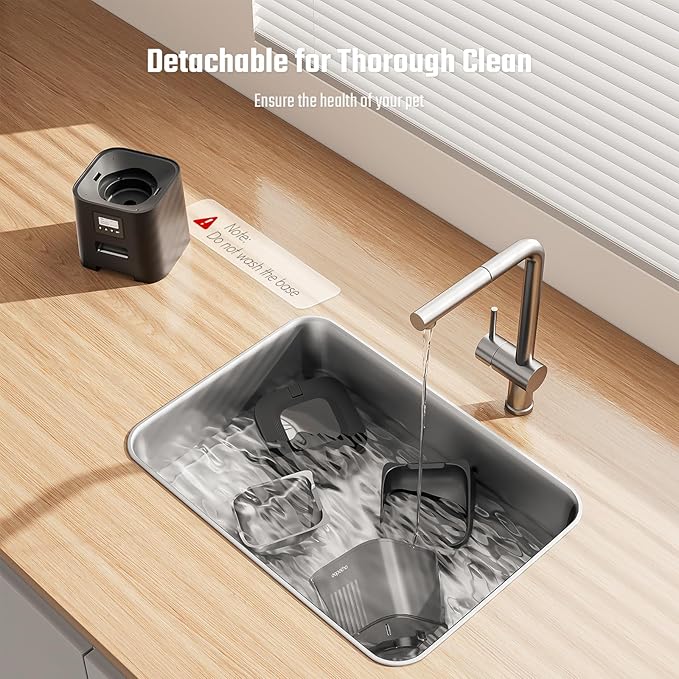 Espelho Automatic Cat Feeder- 4L Timed Cat Food Dispenser 1-6 Meals Control for Cat and Small Dog- Auto Pet Feeder with Desiccant Bag Keep Fresh for Reliable Easy Set Up and Clean- Voice Recorder-Mewly Pet