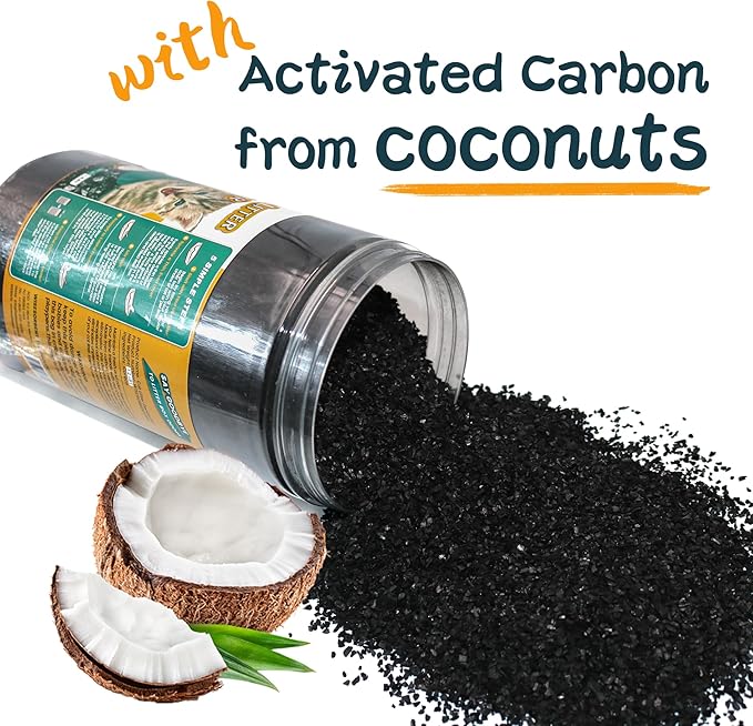 Cat Litter Deodorizer 1.2Lb Activated Carbon Litter Box Odor Eliminator Absorber Unscented Cat Litter Odor Control Room Deodorizer Solution for Homes with Pets-Mewly Pet