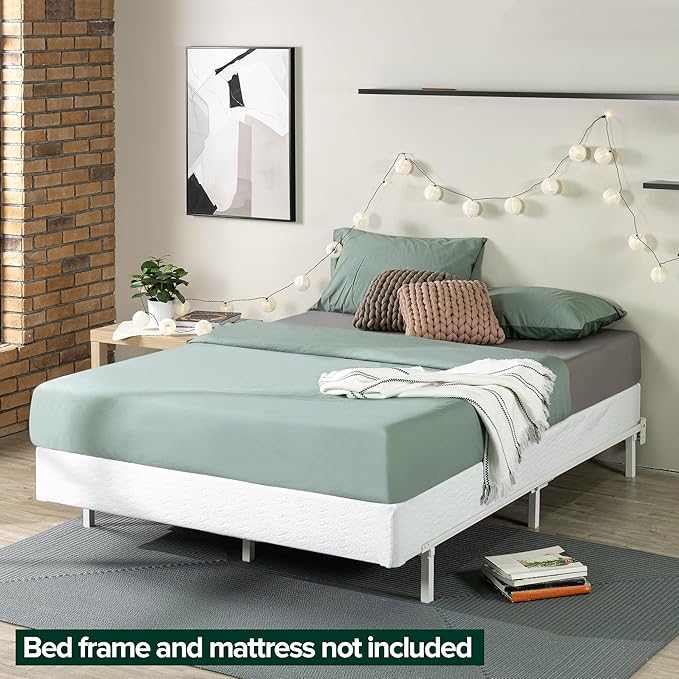 ZINUS 7 Inch King Metal Smart Box Spring with Quick Assembly, Mattress Foundation, Strong Metal Frame, Easy Assembly