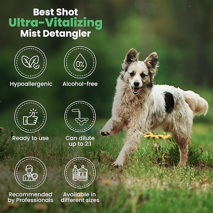 Best Shot Ultra Vitalizing Mist Detangler, 16 oz-Mewly Pet