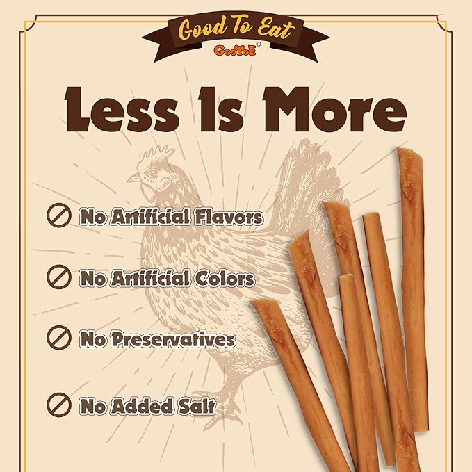 Gootoe Chicken Dog Treats – Chicken Sticks with Sweet Potato 1.5 lb – All Natural, Grain-Free, Low Fat, Premium Training Chews, Healthy & Easily Digestible-Mewly Pet