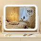 FENNIO Vanity Mirror with Lights 17''x13'' Makeup Mirror with Lights,Vanity Mirror Touch Screen with 3-Color Lighting,Dimmable,for Vanity Desk Tabletop White