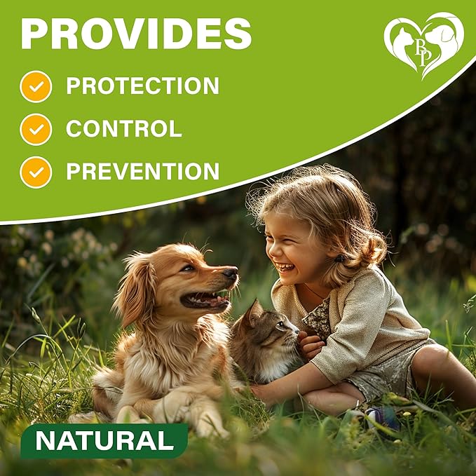 Flea and Tick Prevention for Small Dogs & Cats, Rabbits - Natural Flea Treatment & Pest Control - Topical Flea & Mosquito Repellent for Puppy and Kitten - All Pets-Mewly Pet