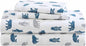 Eddie Bauer- Full Sheet Set, Cotton Flannel Bedding Set, Brushed for Extra Softness, Cozy Home Décor (Bear Mountain Grey, Full)