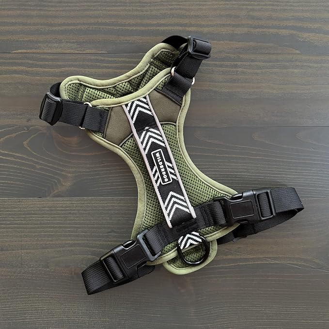 Wilderdog Lightweight Dog Harness with Reflective Straps - Small - Olive-Mewly Pet