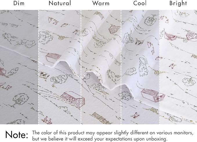 RUVANTI Flannel Sheets Queen Size - 100% Cotton Double Brushed Bed Sheets, Deep Pockets 16 Inches Queen Sheet Set, All Seasons Breathable & Extra Soft - Warm & Cozy, 4 Piece, Rustic Homestead