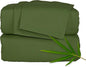 Split King Sheets by Pure Bamboo, Genuine 100% Organic Viscose Derived from Bamboo Bed Sheet Set, Soft & Cooling, Double Stitching *Not for Split Top (Split King, Pesto)