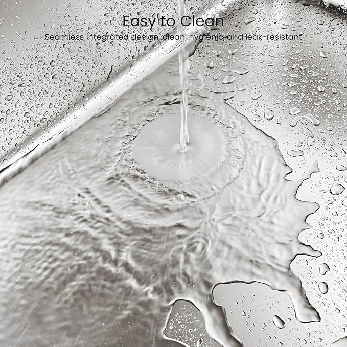 Stainless Steel Cat Litter Box 11.8” High Sides, Large Metal Litter Box with Low Entry for Big Cats, Leak-Proof Pet Toilet Kitty Litter Pan with Wheels for Mobility, Easy to Clean & Non-Stick-Mewly Pet