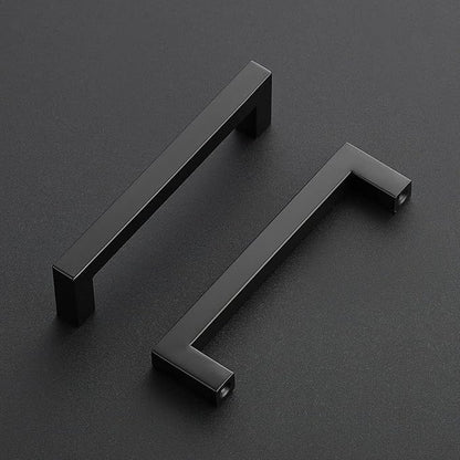 Ravinte 25 Pack Black Cabinet Pulls 5 Inch Square Kitchen Cabinet Handles Matte Black Kitchen Hardware for Drawer Pulls Drawer Handles Come with Screwdriver