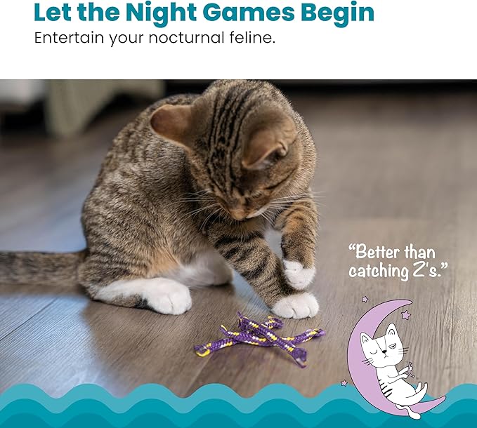 Catstages Nighttime Catnip Rolls Cat Toys - 3 Pack-Mewly Pet