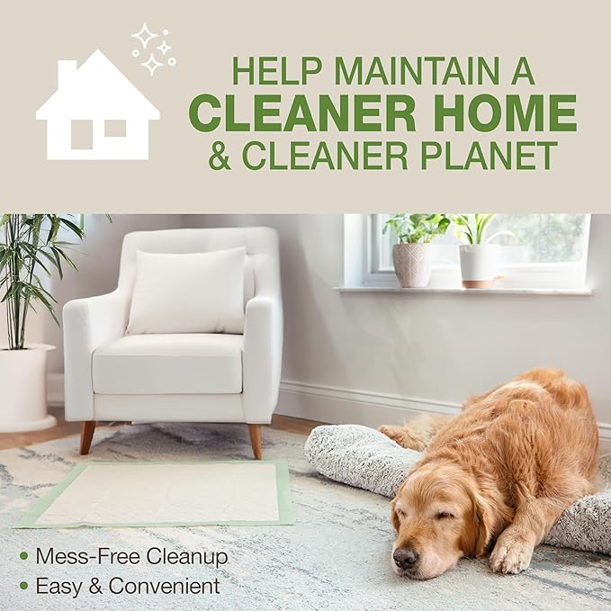 Four Paws Wee-Wee Superior Performance Bamboo Pee Pads for Dogs, Earth Friendly Dog & Puppy Potty Training Pads, Crate Liners, Housebreaking Supplies, 22" x 23" (200 Count)-Mewly Pet