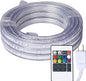 16.4 Feet Flat Flexible LED Rope Lights, Color Changing RGB Strip Light with Remote Control, 8 Colors Multiple Modes, Plug in Novelty Lighting, Connectable and Waterproof for Home Kitchen Outdoor Use…
