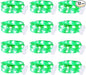 Brightown 12 Pack St. Patrick's Day LED Fairy Lights Battery Operated String Lights Waterproof Silver Wire 7 ft 20 LED Firefly Starry Moon Lights for DIY Wedding Party Bedroom Patio