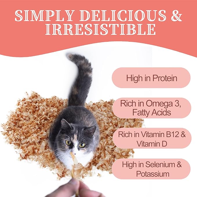 Purrfectpaws Premium Dried Bonito Flakes: Delicious Treats for Dogs & Cats - All-Natural and High in Protein - 4oz Bag-Mewly Pet