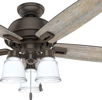 Aspen Creative 23127-4 Contemporary Clear Ceiling Fan Replacement Glass Shade, 2-1/8" Fitter, 4-5/8" Diameter x 4-1/2" Height, Clear, 4 Pack