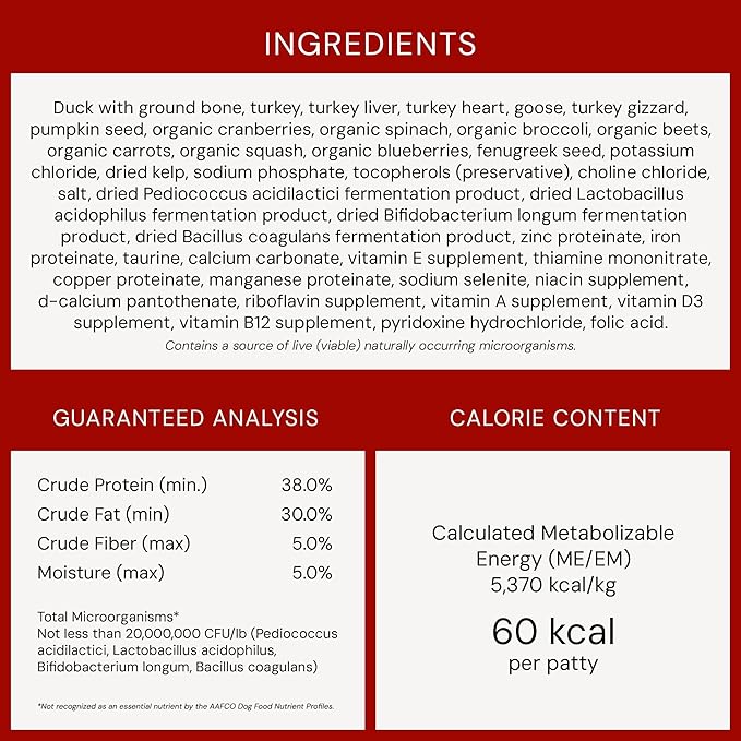 Stella & Chewy's Freeze-Dried Raw Dinner Patties - Duck Duck Goose Recipe - High Protein Grain-Free Puppy & Dog Food - Perfect For Picky Eaters - 25 oz-Mewly Pet