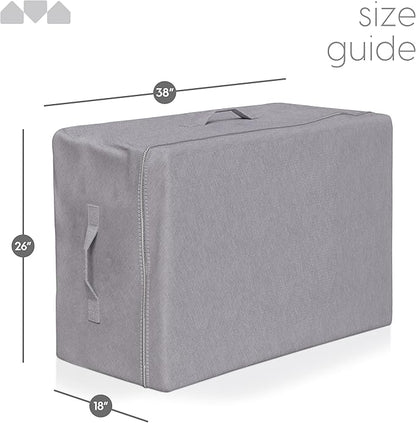 Milliard Carry Case for the Tri-Folding Memory Foam Mattress 6 Inch Twin XL Size (78" x 38" x 6") (Mattress NOT Included)