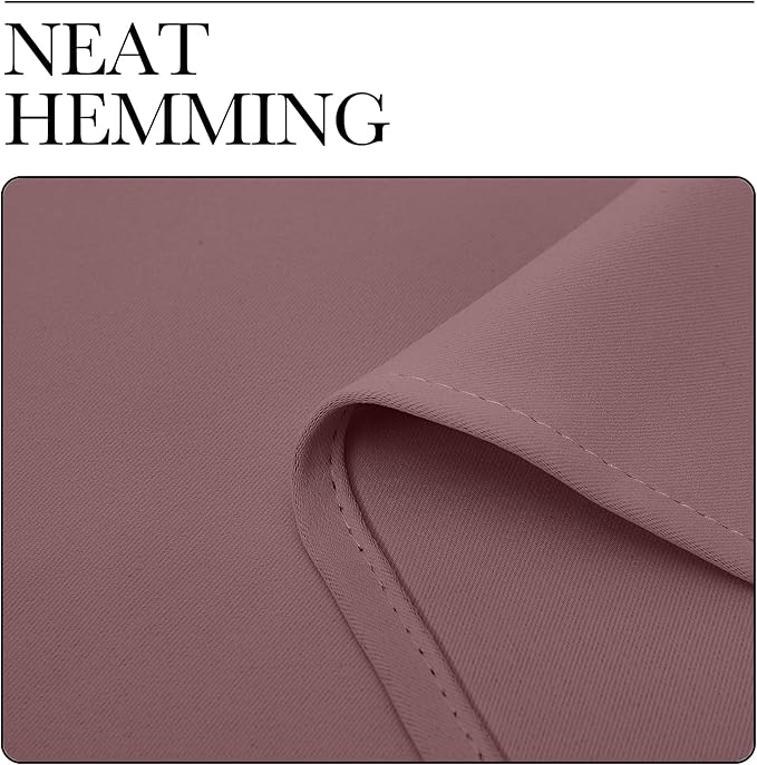 NICETOWN Room Darkening Curtains Drapes for Daughter's Bedroom, Window Treatment Thermal Insulated Grommet for Living Room (Dusty Bean Paste, 2 Panels, 42 by 63)