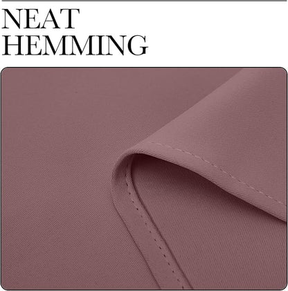 NICETOWN Room Darkening Curtains Drapes for Daughter's Bedroom, Window Treatment Thermal Insulated Grommet for Living Room (Dusty Bean Paste, 2 Panels, 42 by 63)