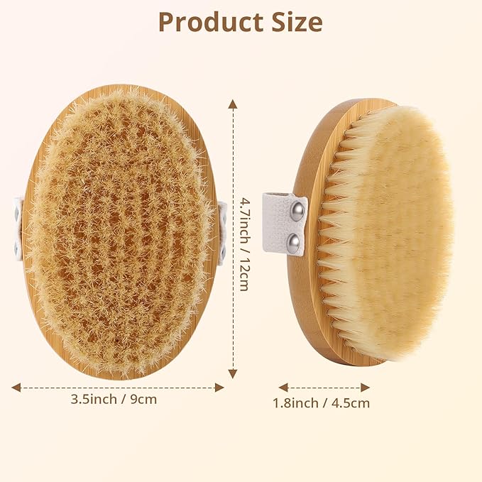 Boar Bristle Cat Brush for Indoor Cats, Cat Hair Brush Gentle Grooming, Reduce Shedding, Soft Hair and Healthy Shine, Bamboo Handheld with Soft Boar Bristles and Band for Short Haired Cats Dogs-Mewly Pet