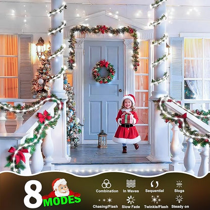KNONEW 328FT 1000LED Rope Lights for Outside,Outdoor String Lights Waterproof 8 Modes Clear Tube Light for Indoor,Bedroom,Wedding,Garden,Patio,Christmas,Tree,Rv,Holiday Decoration(Cold White)