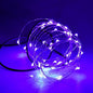 Karlling USB Plug in LED Fairy Lights,50 LED Bulbs 16 Ft Silver Wire Starry String Lights for Bedroom Patio Garden Party Wedding Commercial Lighting (Purple)