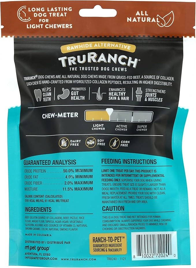 Collagen Pretzels, Bully - Collagen Dog Treats - Long Lasting Healthy Joint Support Dog Treat - Rawhide Alternative - Skin & Coat Health, 1 Bag, 8 Count-Mewly Pet