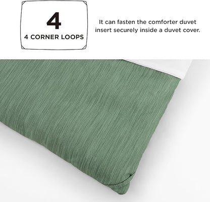 Bedsure Queen Comforter Set - Green Soft Bedding for All Seasons, Cationic Dyed Bed Set, 3 Pieces, 1 Queen Size Comforter (90"x90") and 2 Pillow Shams (20"x26"+2")