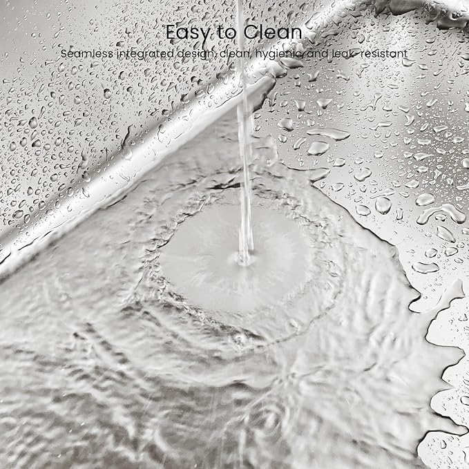 Stainless Steel Litter Box 13.7'' High Sides, XL Metal Cat Litter Box with Curved Low Entry, Cat Litter Pan for Big & Multiple Cats, Pet Toliet with Handy Wheels for Easy Moving-Mewly Pet