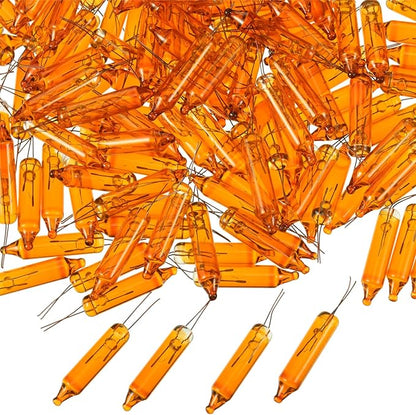 Mudder 200 Count 2.5V Christmas 50/100/150/200 Count Mini Incandescent Wire String Lights Replacement Bulbs Indoor/Outdoor Christmas Lights Decorations for Home Xmas Tree(Orange)