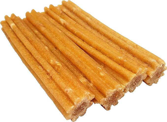 Himalayan Dog Chew Churro Yak Cheese Dog Chews, 100% Natural, Long Lasting, Gluten Free, Healthy & Safe Dog Treats, Lactose & Grain Free, Protein Rich, Real Peanut Butter Flavor, 4 Churros Per Pouch-Mewly Pet