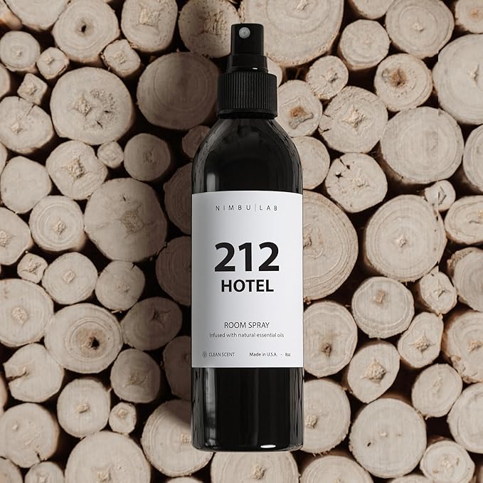 Room Spray for Home 212 Hotel - Air Freshener for Home - Linen Spray for Bedding, Pillow Spray - Floral and Marine (Sea Salt and Orchid) - Room Freshener. Long Lasting - 8oz/237ml by Nimbu Lab