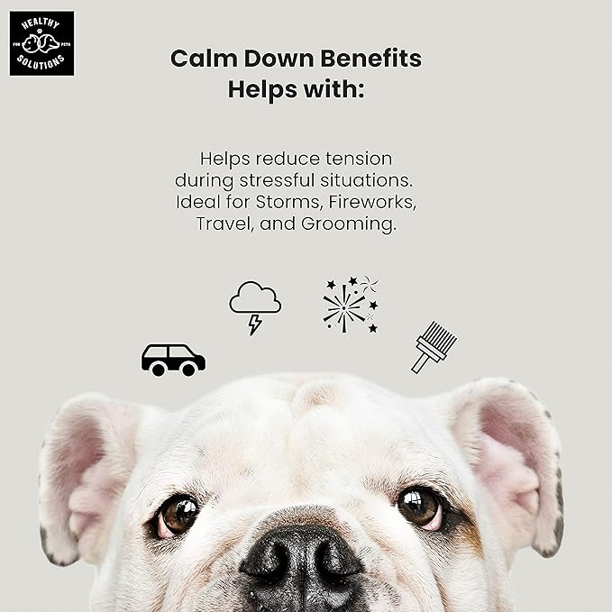 Calming Chews for Dogs - Dog Calming Treats for Anxiety & Stress Relief with Melatonin and Ginger - Aid with Storms, Grooming, Fireworks, Separation, Travel, Motion Sickness, & Sleep - 120 Chews-Mewly Pet