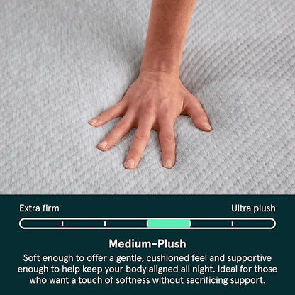 Tuft & Needle Kin Medium Plush 10" Twin XL Hybrid Mattress, Cooling, Pressure Relief, and Individually-Wrapped Coils, 100 Night Trial, Fiberglass-Free, CertiPUR-US, 10-Year Limited Warranty