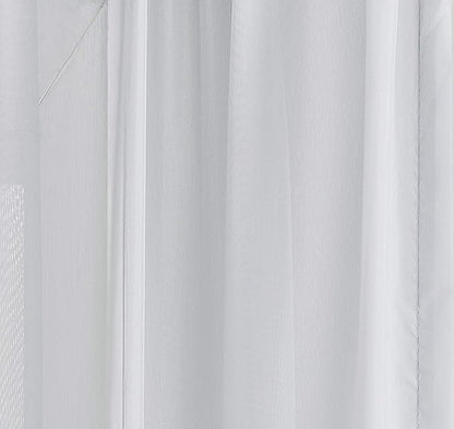 LinenZone Silver Window Scarf Valance in 360 Inch Size. Use Window Scarves as Canopy Bed or Backdrop Curtains, Curtain Scarf, or Sheer Fabric for Draping. (Amazing 55 x 360, Silver)