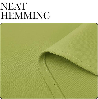 NICETOWN Room Darkening Window Panels - Fresh Green Thermal Insulated Curtains 90 inches Length for Bedroom (42 inches Width, Double Pieces)
