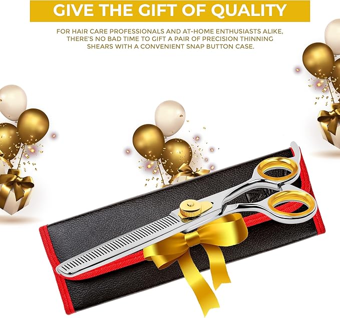 Professional Cat and Dog Grooming Scissors 6.5" 42-Tooth heavy-duty Thinning Scissors for Dogs and Cats, 440c Japanese Steel Comfortable Long-Lasting Sharpness for Years-Mewly Pet