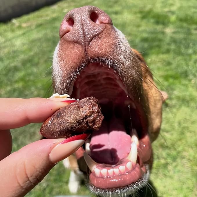 Freeze Dried Chicken Heart Dog Treats Made In USA. All Natural Freeze-Dried Raw Snacks for Dogs and Cats. One Ingredient. High Protein. Heart Health. Irresistible Training Treat-Mewly Pet