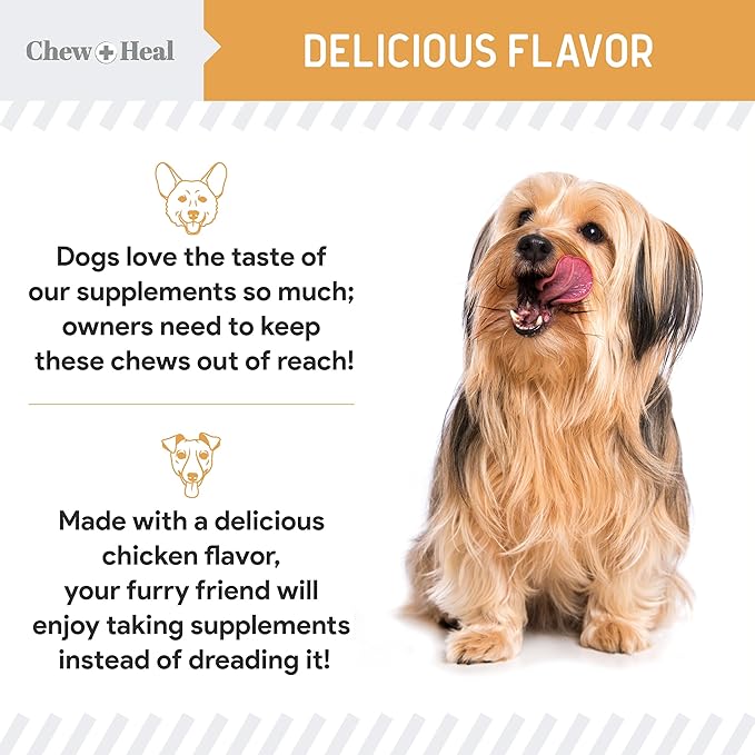 Salmon Oil for Dogs - 180 Soft Chew Omega Treats for Skin and Coat - Fish Oil Blend of Essential Fatty Acids, Omega 3 and 6, Vitamins, Antioxidants and Minerals - Made in USA-Mewly Pet